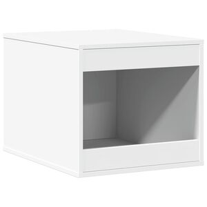 vidaXL Mueble arenero para gatos madera ingenier&iacute;a blanco 47x59x42 cm