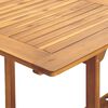 vidaXL Set de comedor jardín 7 pzas polipropileno madera maciza negro