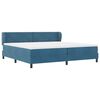 vidaXL Cama tipo Box Spring Azul oscuro 200 x 200 cm Terciopelo