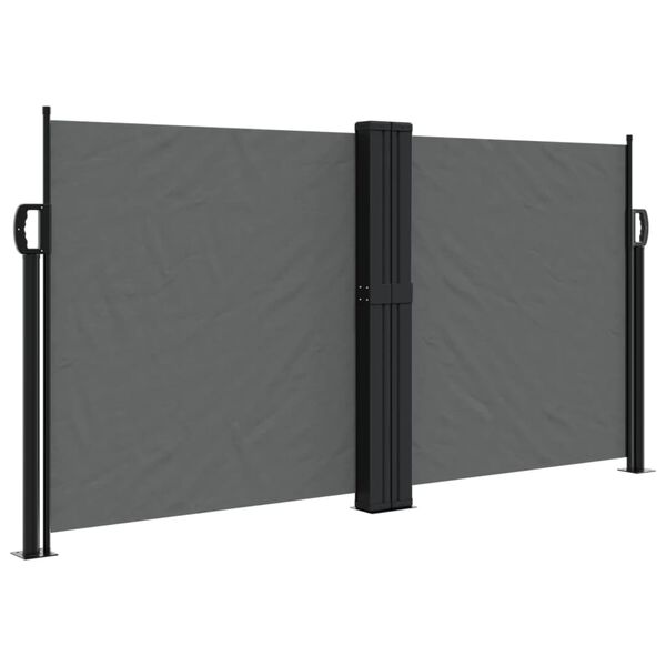 vidaXL Toldo lateral retr&aacute;ctil gris antracita 120x600 cm