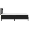 vidaXL Cama tipo Box Spring Negro 100 x 200 cm Cuero sint&eacute;tico