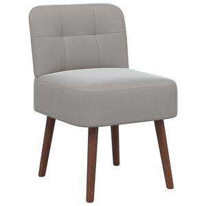 vidaXL Sill&oacute;n descalzador Gris Claro Terciopelo