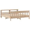 vidaXL Estructura de cama sin colch&oacute;n madera maciza de pino 200x200 cm