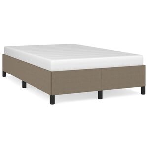vidaXL Estructura de cama sin colch&oacute;n tela gris taupe 120x200 cm