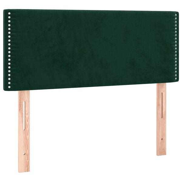 vidaXL Cabecero de terciopelo verde oscuro 100x5x78/88 cm