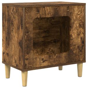 vidaXL Casa para Gatos Roble ahumado 51 x 30 x 52 cm