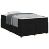 vidaXL Estructura de cama con colch&oacute;n Negro 120 x 190 cm tela