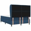 vidaXL Cama tipo Box Spring con colch&oacute;n Azul 140 x 200 cm tela