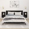 vidaXL Estantes mesitas de pared 2 uds madera maciza de pino negro
