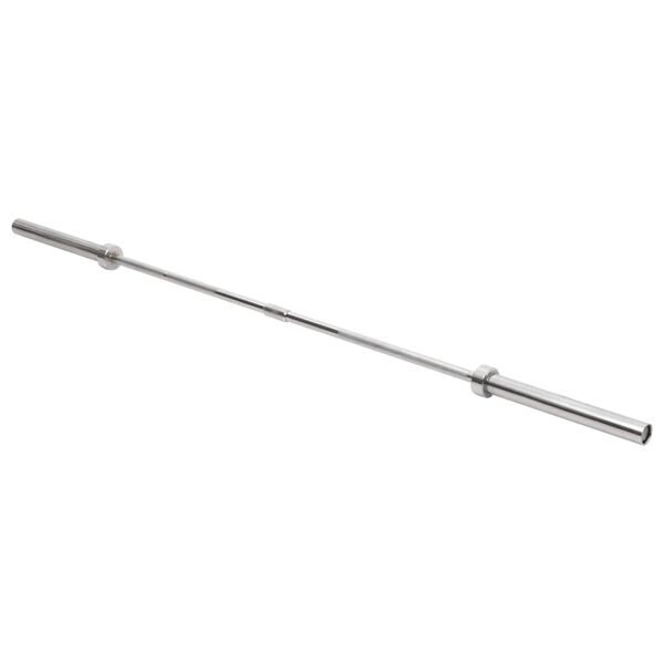 vidaXL Pesas ol&iacute;mpicas de acero 220 cm