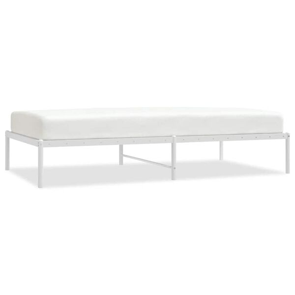 vidaXL Estructura de cama sin colchón metal blanco 100x190 cm