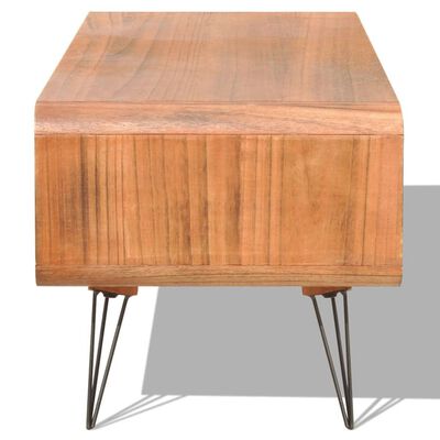 vidaXL Mueble para TV de madera marrón 90x39x38,5 cm