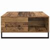 vidaXL Mesa de Caf&eacute; Madera envejecida 80 x 80 x 36,5 cm