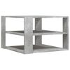 vidaXL Mesa de centro madera ingeniería gris hormigón 58x58x40 cm