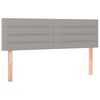 vidaXL Cama box spring con colch&oacute;n tela gris claro 140x200 cm