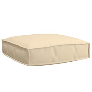 vidaXL Coj&iacute;n Tela Oxford Beige 60 x 60 x 12 cm