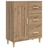 vidaXL Aparador Roble Artesanal 69,5 x 34 x 90 cm Madera de ingenier&iacute;a