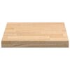 vidaXL Encimera de cocina rectangular madera maciza roble