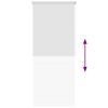 vidaXL Persiana enrollable de ducha blanco 120x240 cm