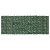 vidaXL Toldo para balc&oacute;n con hojas verde oscuro 400x150 cm