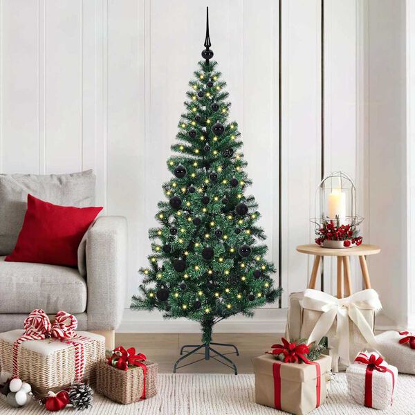 vidaXL &Aacute;rbol de Navidad Artificial Preiluminado Verde 150 cm