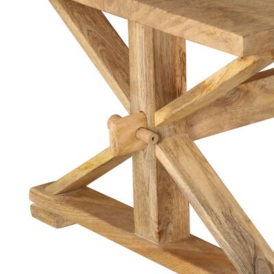vidaXL Mesa de centro de madera maciza de mango 110x60x40 cm