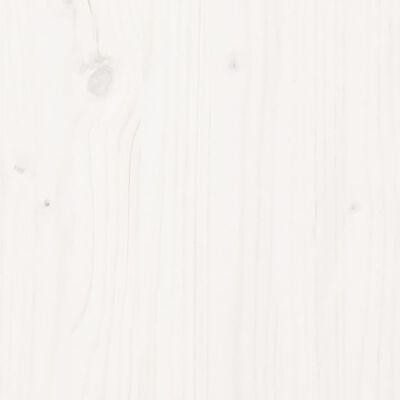 vidaXL Escritorio de madera maciza de pino blanco 110x50x75 cm