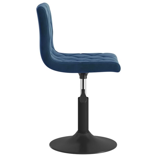 vidaXL Sillas de comedor giratorias 4 unidades terciopelo azul