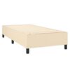 vidaXL Cama box spring con colch&oacute;n tela color crema 100x200 cm