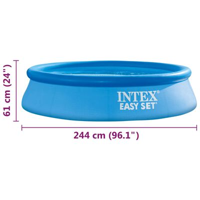 Intex Piscina Easy Set PVC 244x61 cm