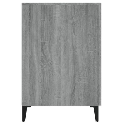 vidaXL Escritorio de madera contrachapada gris Sonoma 140x50x75 cm