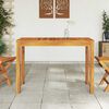 vidaXL Mesa de comedor de jard&iacute;n madera maciza de acacia 110x55x75 cm