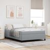 vidaXL Cama tipo Box Spring Gris Claro 140 x 200 cm tela