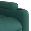 vidaXL Sill&oacute;n masaje el&eacute;ctrico reclinable elevable tela verde oscuro