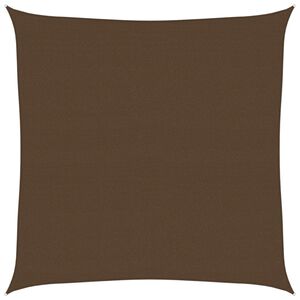 vidaXL Toldo de vela HDPE marr&oacute;n 160 g/m&sup2; 6x6 m