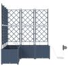 vidaXL Macetero de Jard&iacute;n Gris 120 x 120 x 142 cm Acero