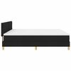 vidaXL Cama tipo Box Spring con colch&oacute;n Negro 200 x 200 cm tela