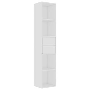 vidaXL Estanter&iacute;a librer&iacute;a madera contrachapada blanco 36x30x171 cm