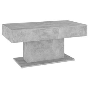vidaXL Mesa de centro madera contrachapada gris hormig&oacute;n 96x50x45 cm