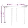 vidaXL Conjunto de Comedor de Jard&iacute;n 3 pcs Gris rat&aacute;n sint&eacute;tico