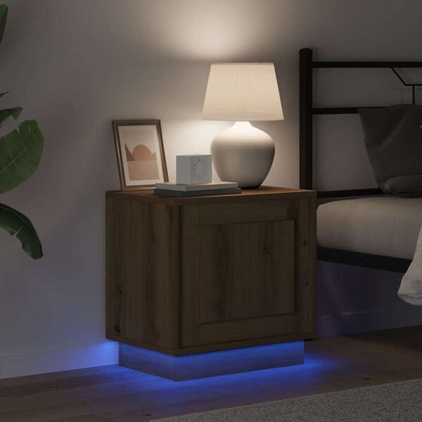 vidaXL Armario de Noche Roble artesanal 44 x 34,5 x 45 cm