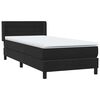 vidaXL Cama box spring con colch&oacute;n cuero sint&eacute;tico negro 90x210 cm