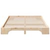 vidaXL Estructura de cama Marr&oacute;n 140 x 210 cm Madera de pino macizo