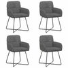 vidaXL Sillas de comedor 4 pcs PWNED_BY_LORD666_YWH Gris oscuro
