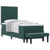 vidaXL Cama tipo Box Spring Verde oscuro 200 x 80 cm Terciopelo