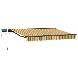 vidaXL Armaz&oacute;n de toldo manual con LEDs 2,5 x 2 m