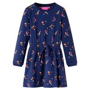 vidaXL Vestido infantil azul marino 104