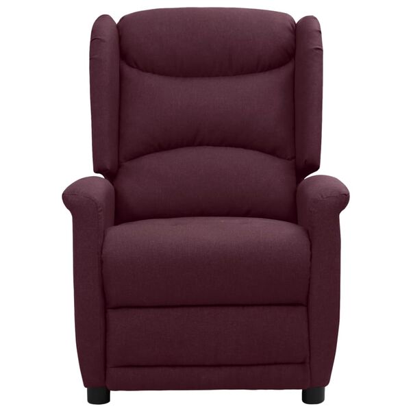 vidaXL Sill&oacute;n reclinable el&eacute;ctrico tela color morado