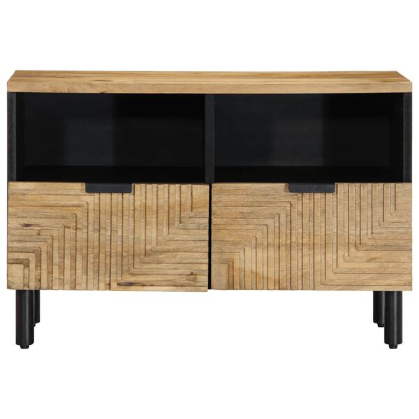 vidaXL Mueble de TV madera maciza mango marrón 70x33x46 cm