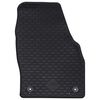 vidaXL Alfombrilla de Coche 4 pcs Negro Goma